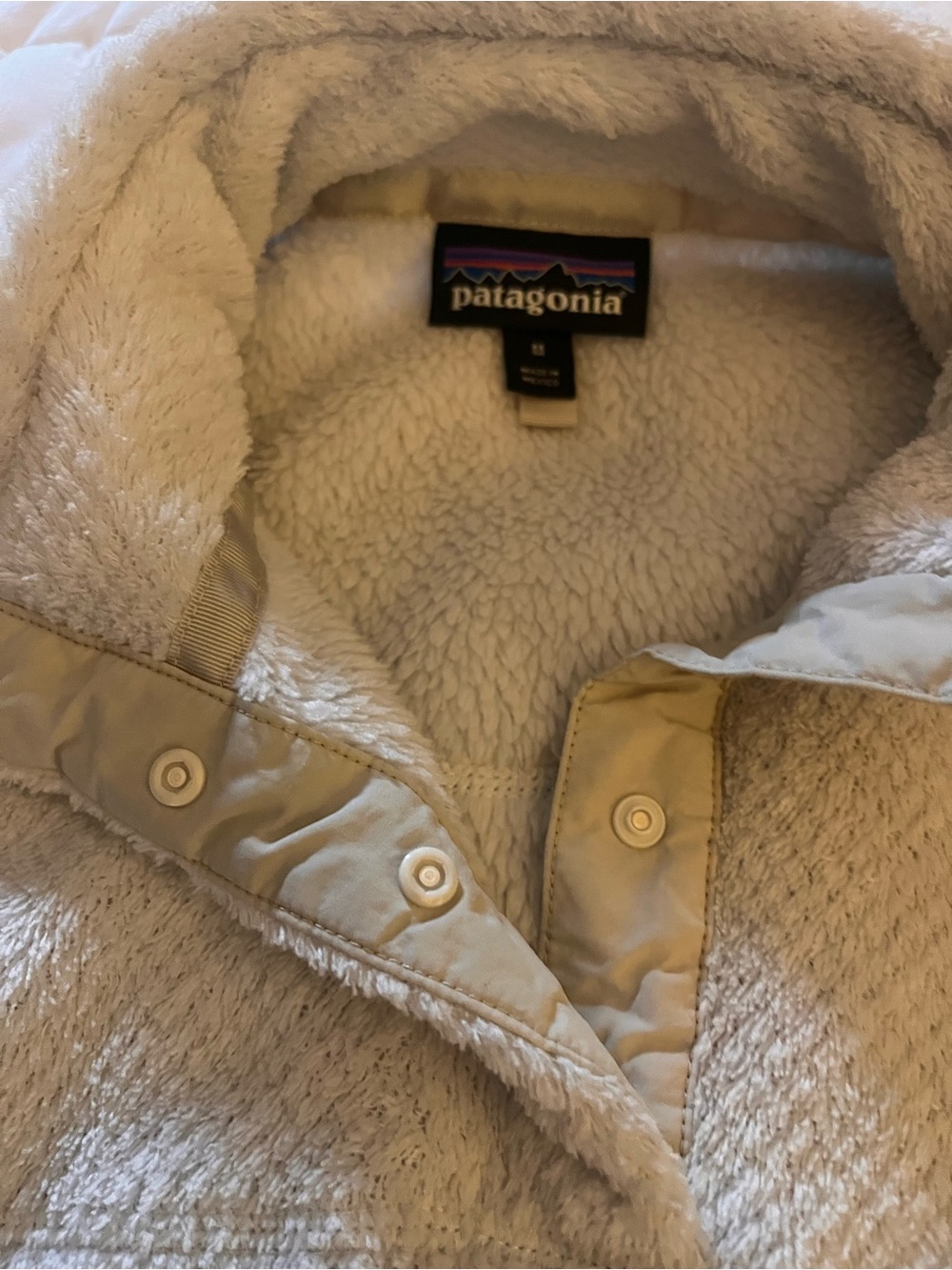 Patagonia Women's Cream Fleece Jacket - Cozy Sherpa pullover 💕💕💕